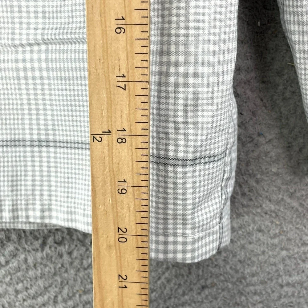 O'Neill Hybrid Shorts Mens 34 White Gray Gingham Plaid Gorpcore Outdoor‎ Hiking